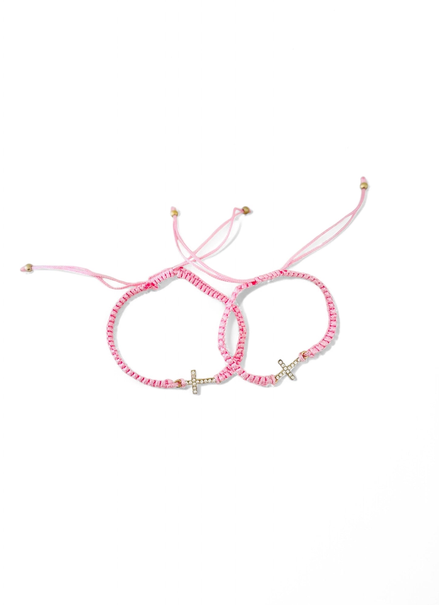 Rope Pull Bracelet with Cross