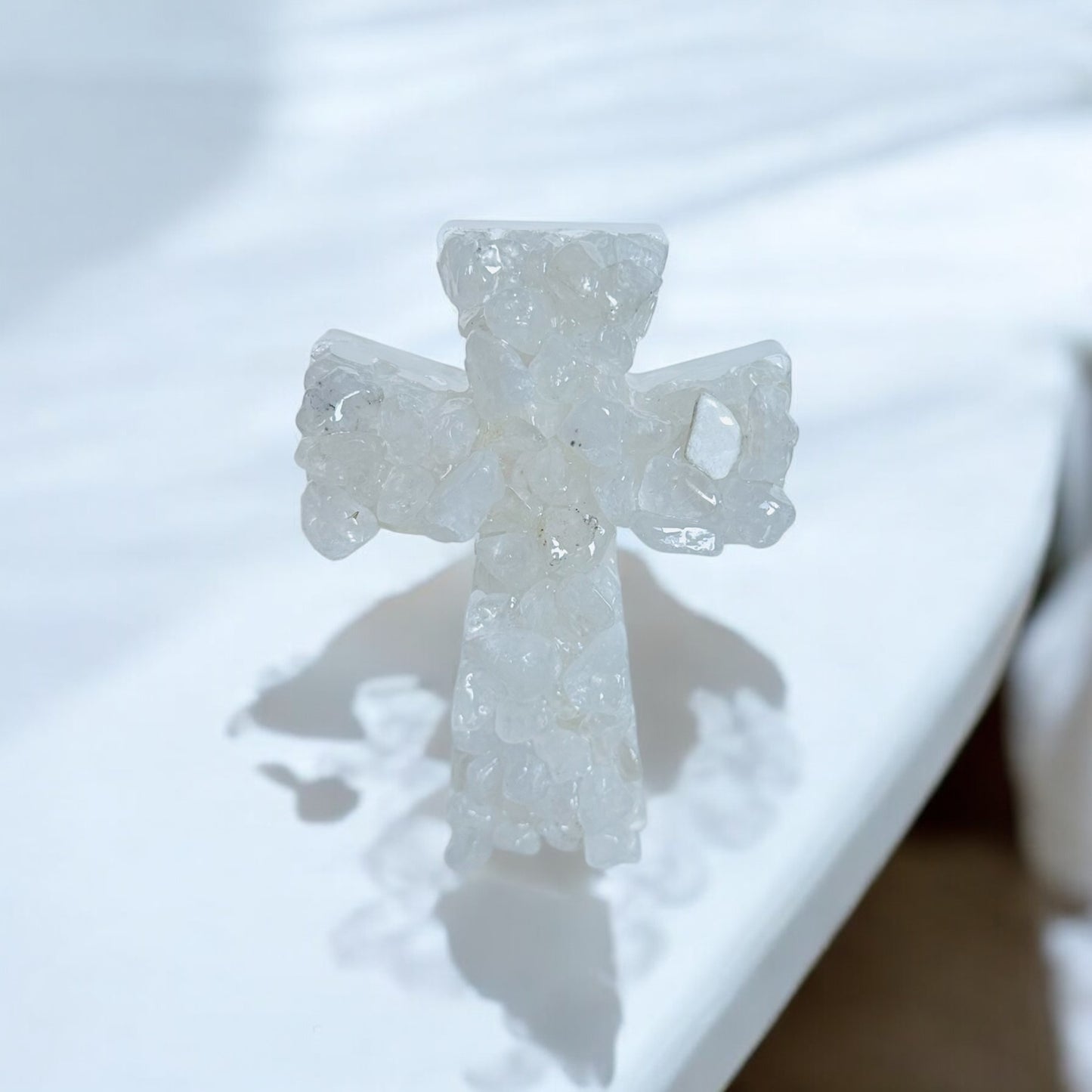 Clear Quartz Crystal Cross