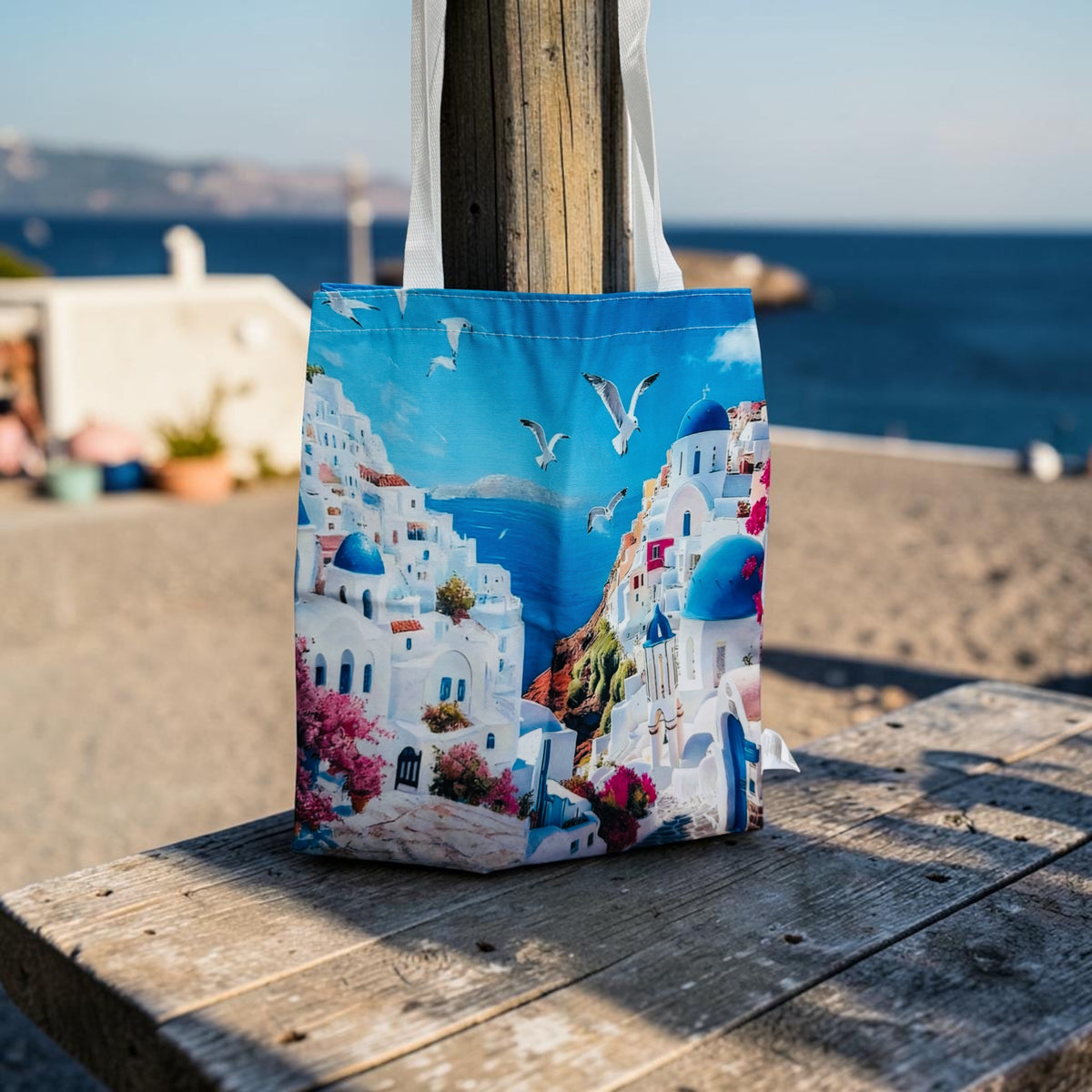 Santorini Tote Bag
