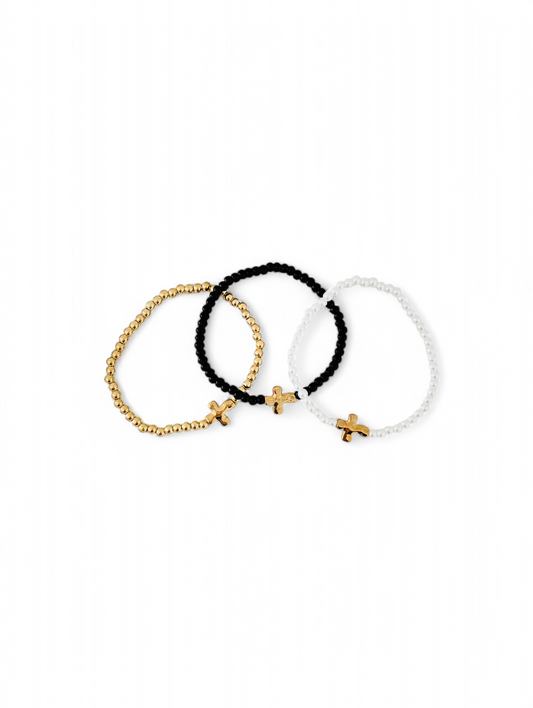 Beaded Cross Bracelet