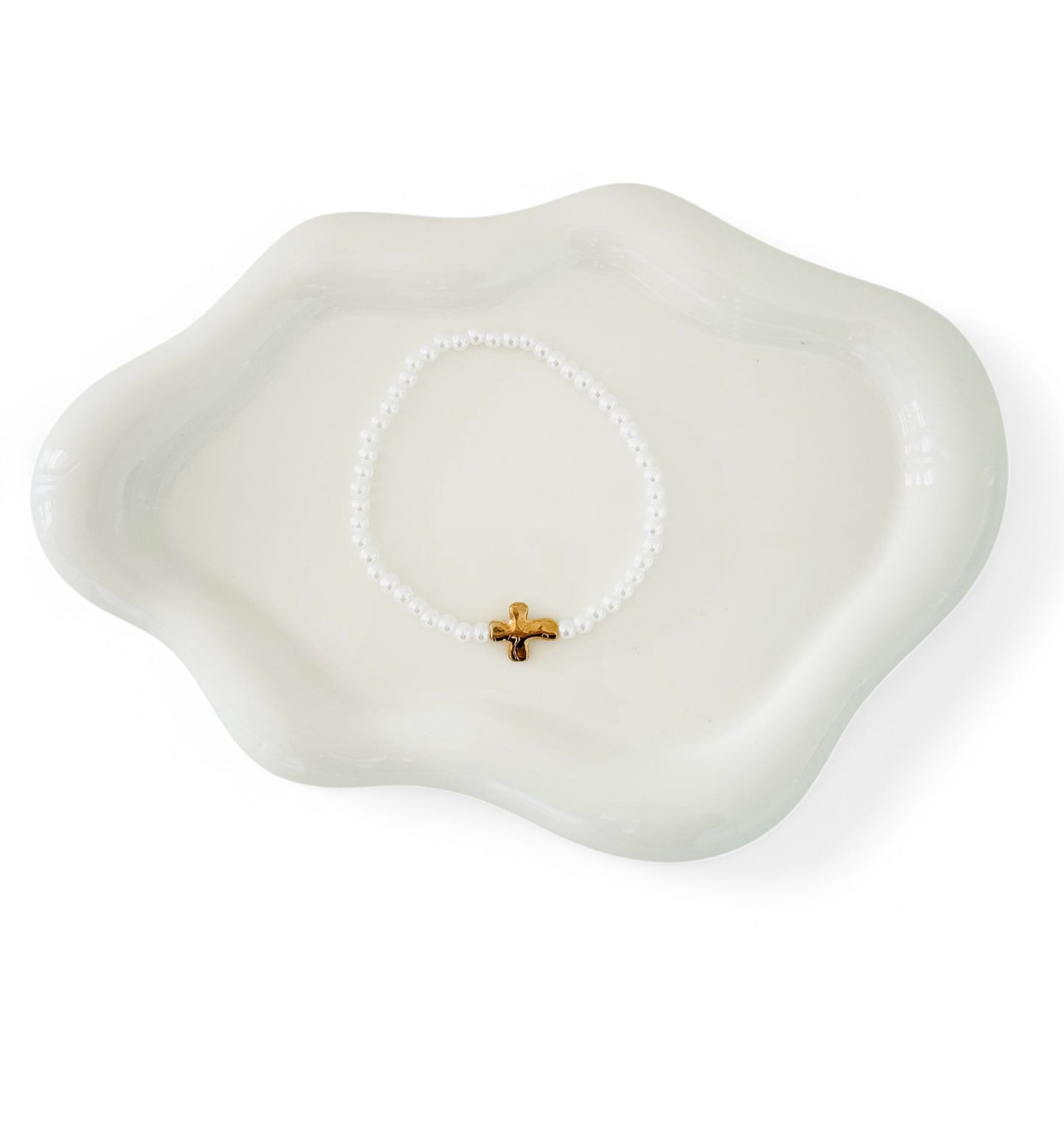 Beaded Cross Bracelet