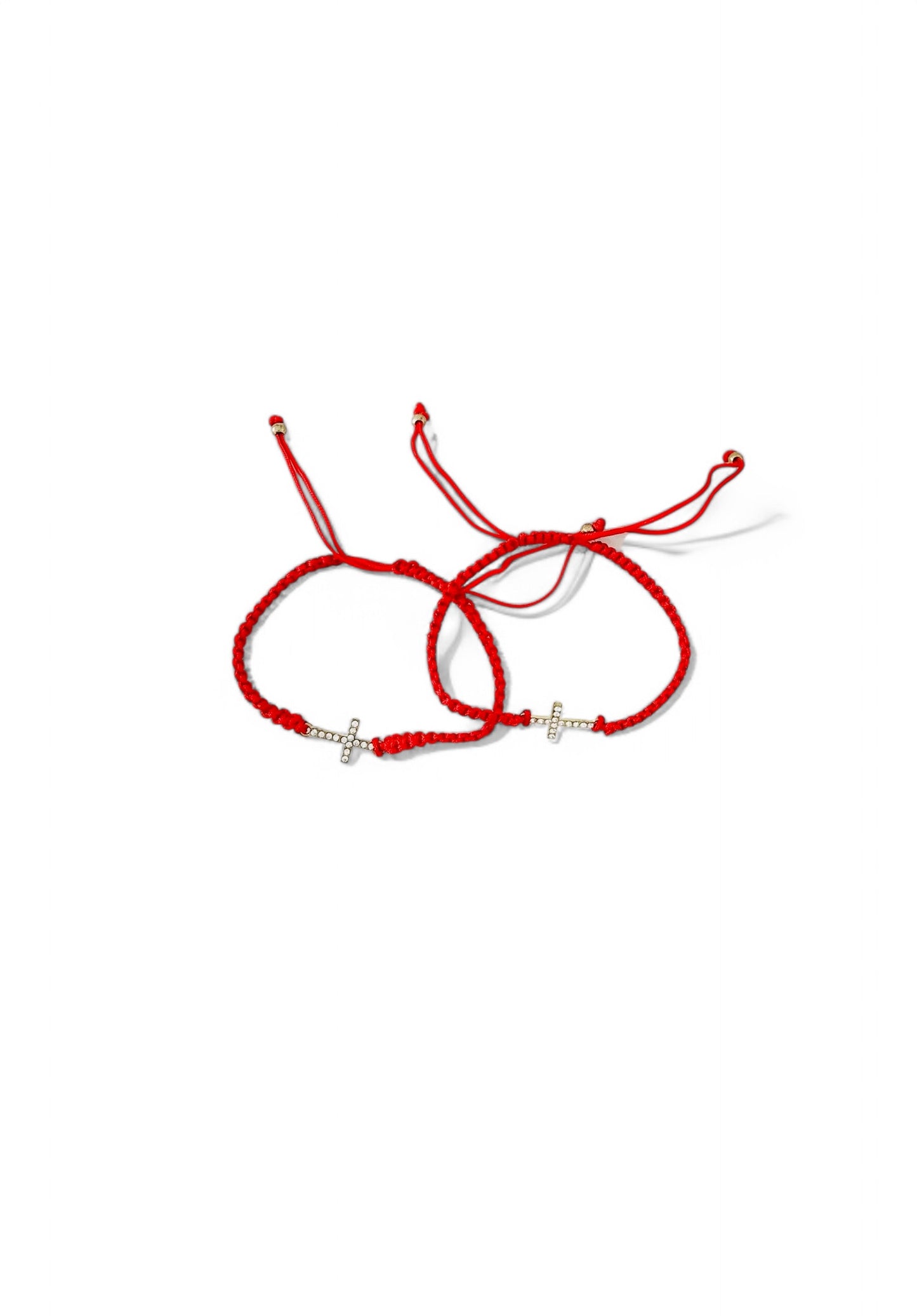 Rope Pull Bracelet with Cross