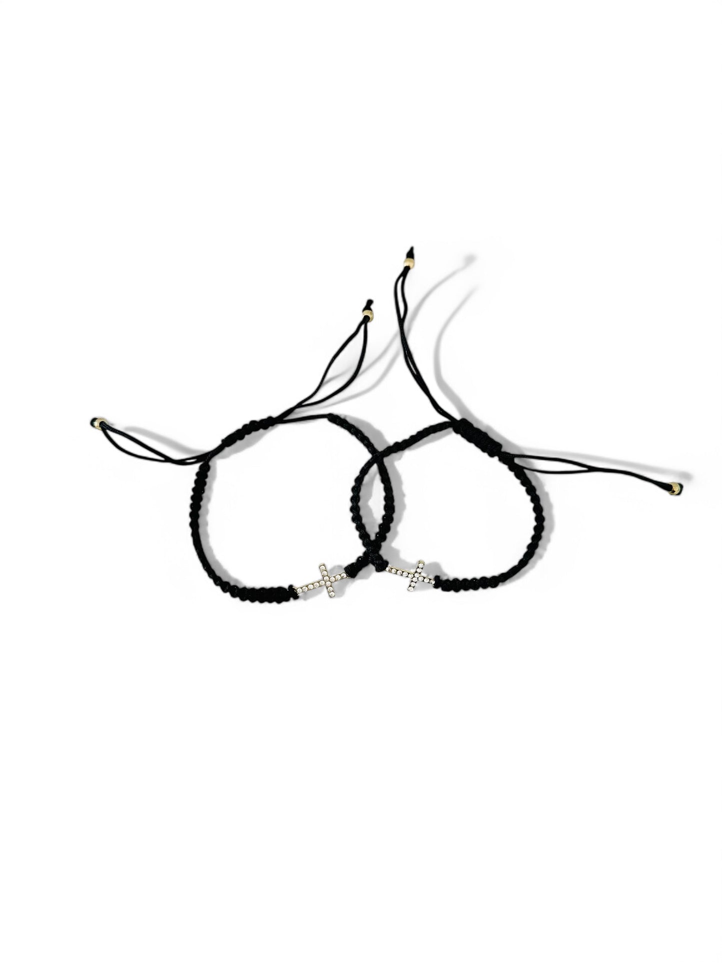 Rope Pull Bracelet with Cross