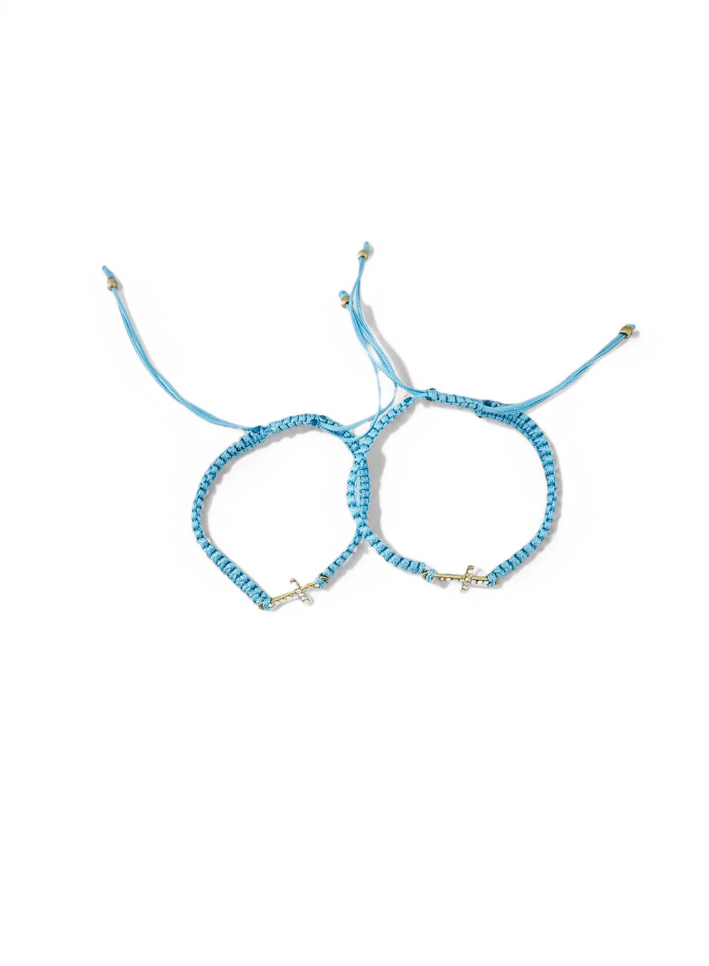 Rope Pull Bracelet with Cross