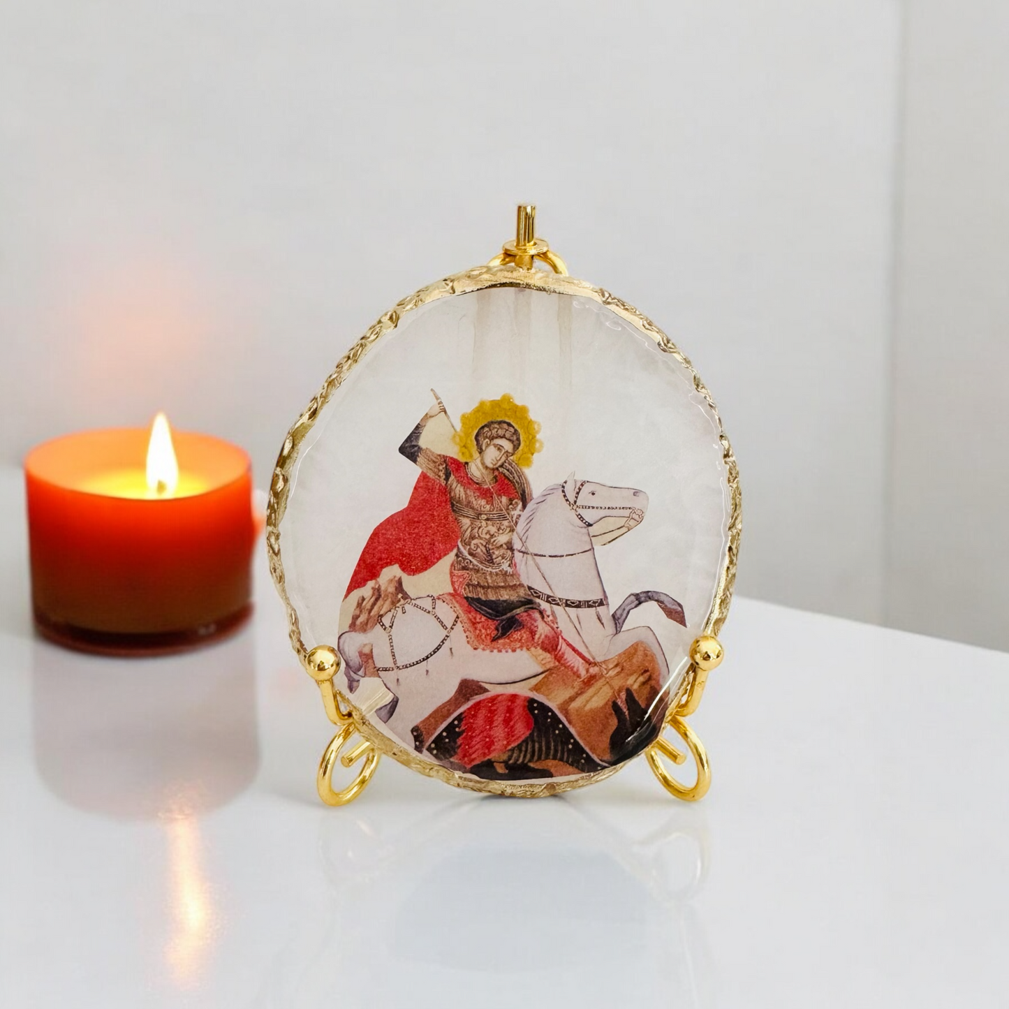 Saint George Resin Icon
