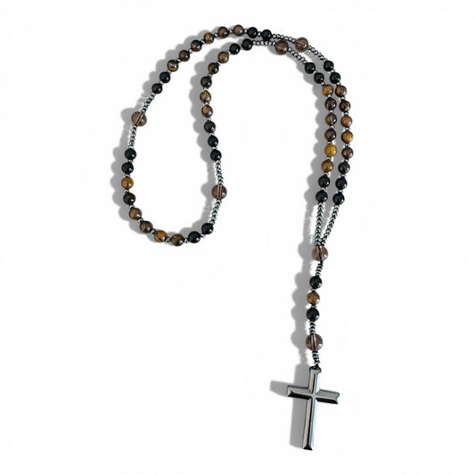 Tiger Eye Crystal Rosary