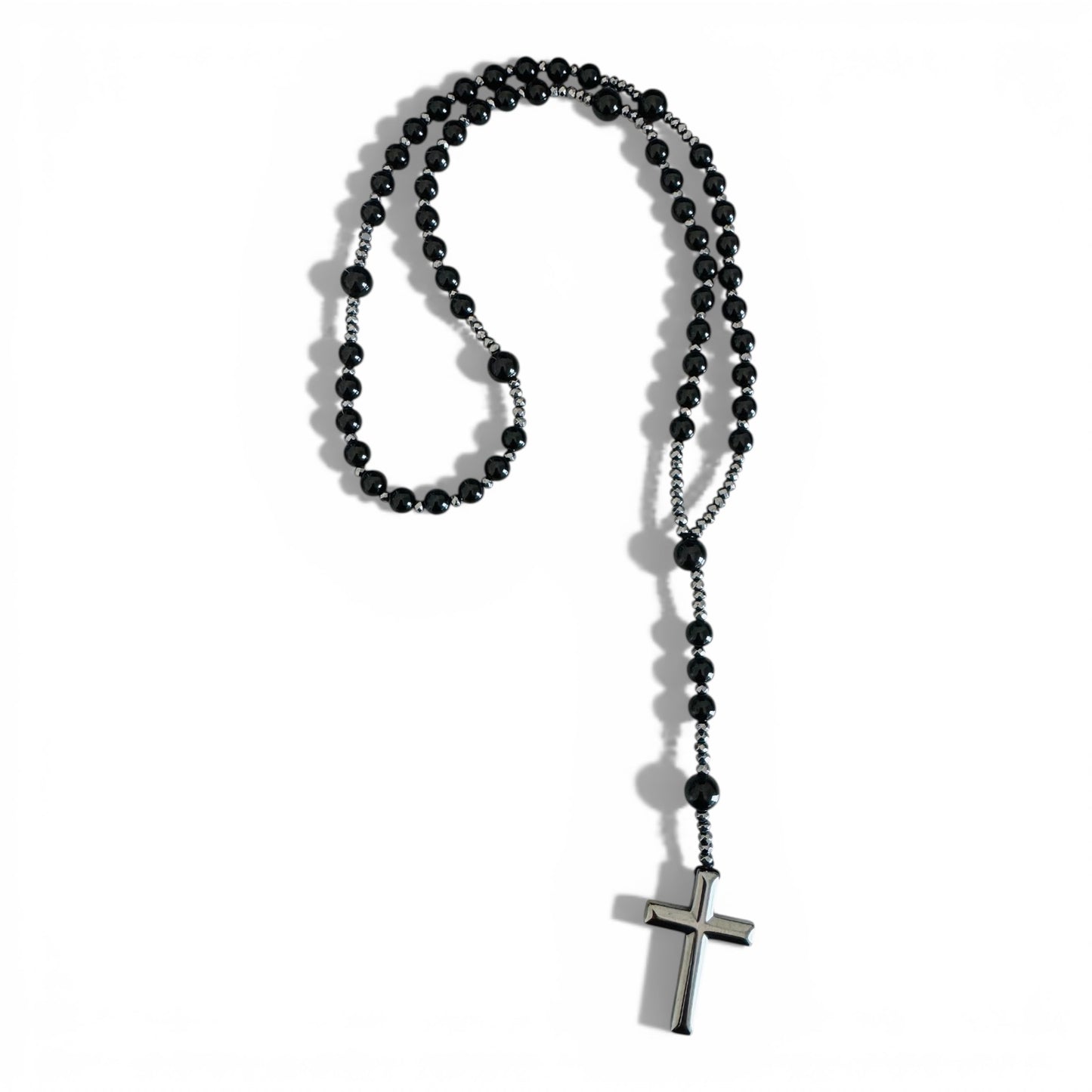 Black Obsidian Crystal Rosary