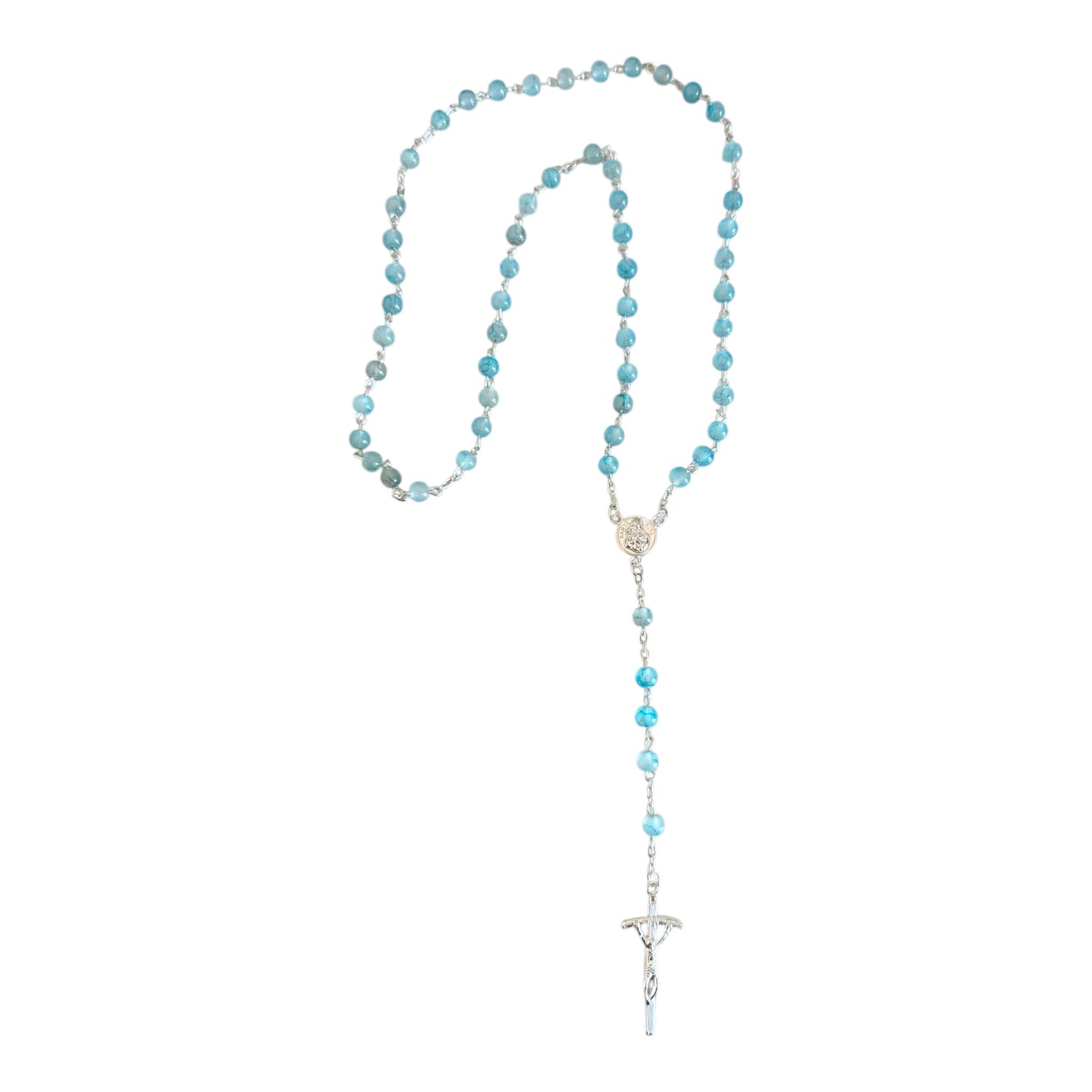 Blue Rosary Beads