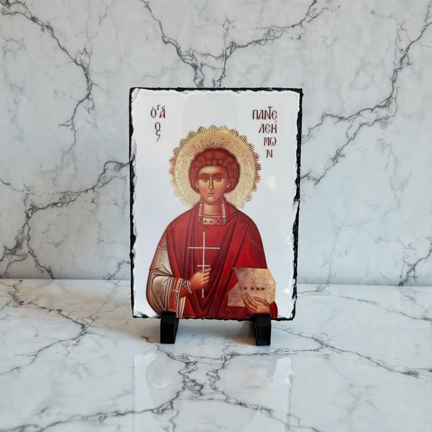 Saint Panteleimon Slate Tile
