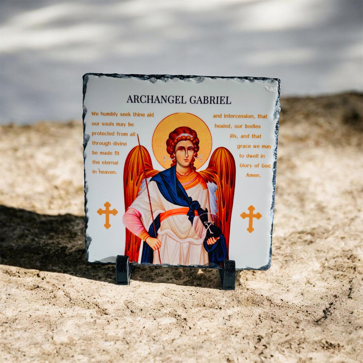 Archangel Gabriel Slate Tile