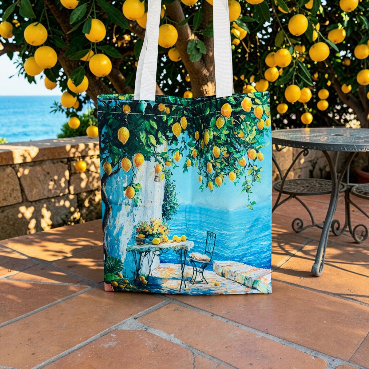 Mediterranean Lemon Tree Tote Bag
