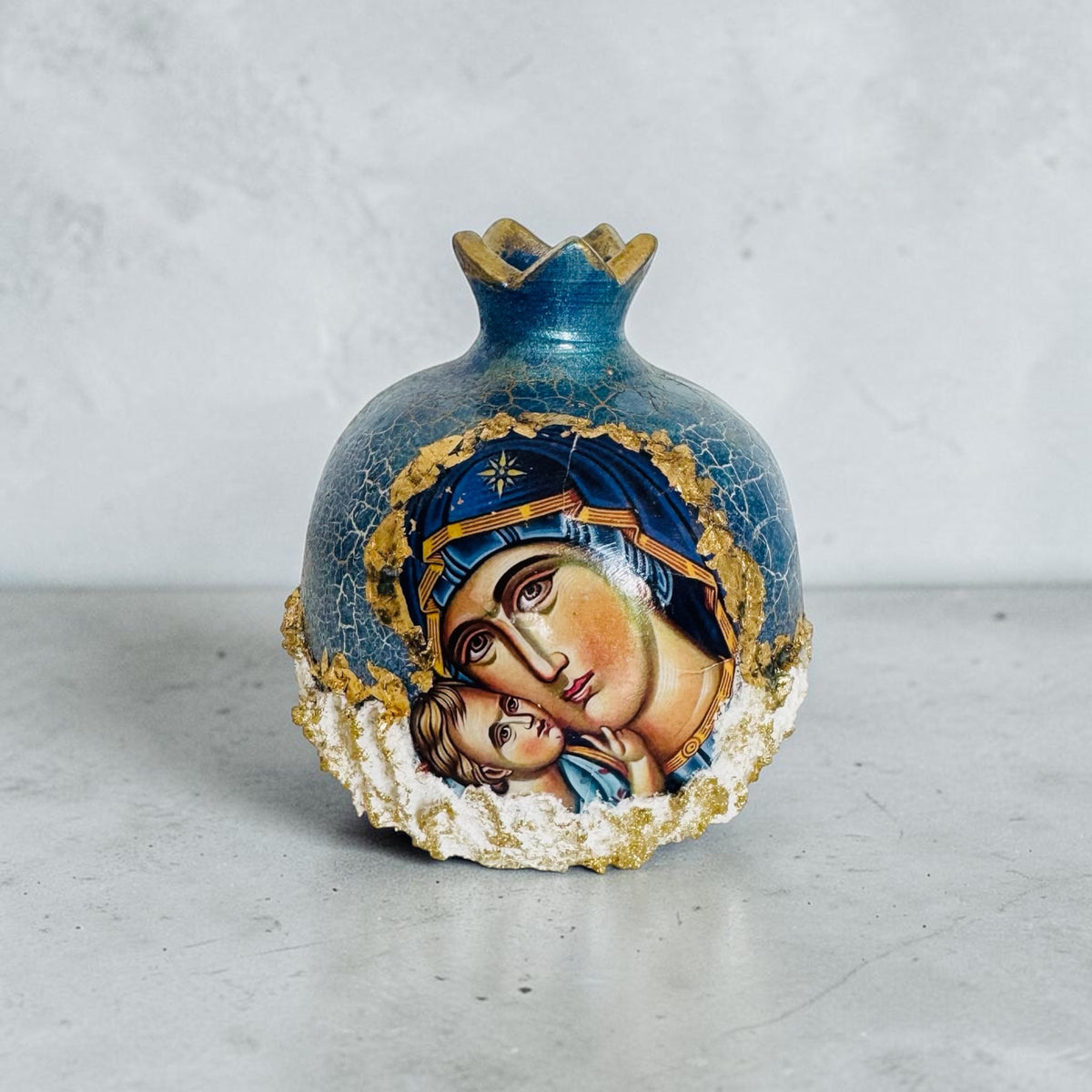 Panagia Blue & White Pomegranate