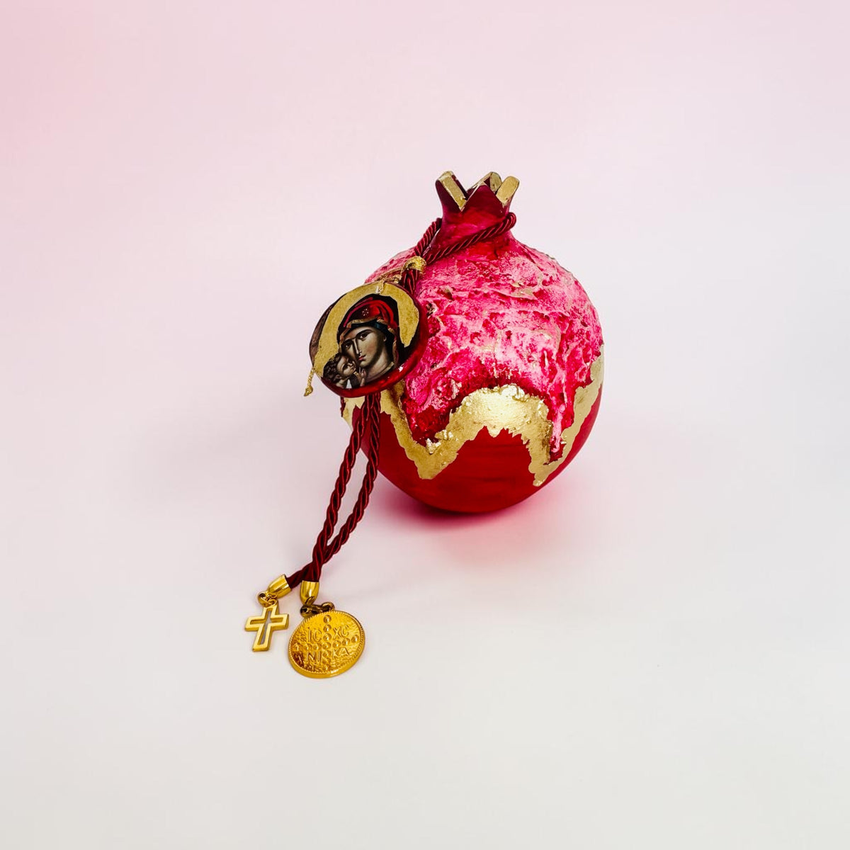 Panagia Red & Gold Pomegranate